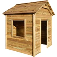 Los mejores  - vidaXL Casa de Juegos de Jardín Madera de Pino 123x120x146 cm Juguetes de Terraza Exterior